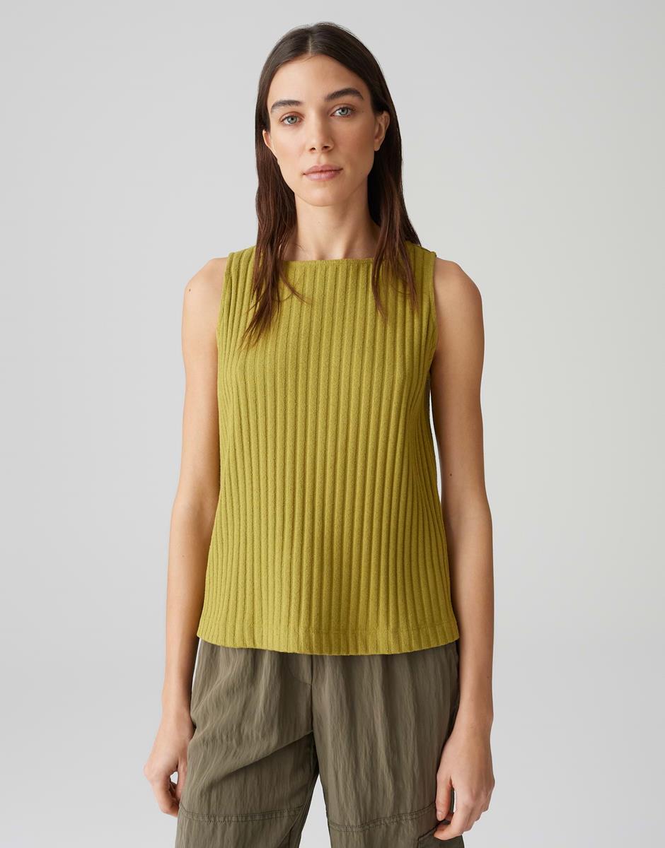 OPUS T-Shirt Ipoma Slit Groen 1