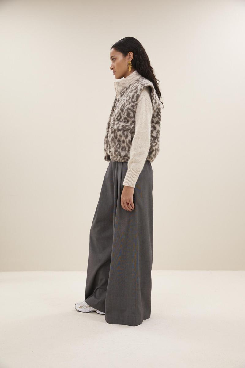 By-Bar Gilet Maggie Leo Sleeve Bruin 3