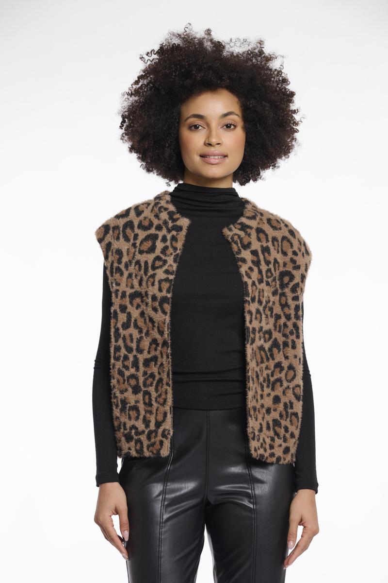 Rino & Pelle Gilet Elona.5012511 Bruin 1