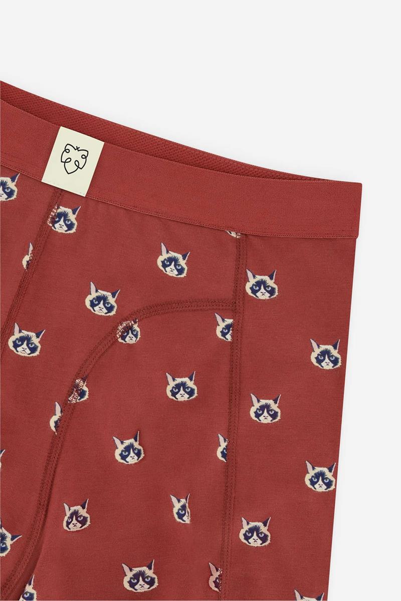 A-dam Boxershort Catface Rood 3