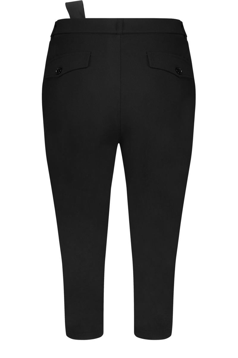 Studio Anneloes Studio Anneloes Pantalon Hanna capri trous Zwart 2