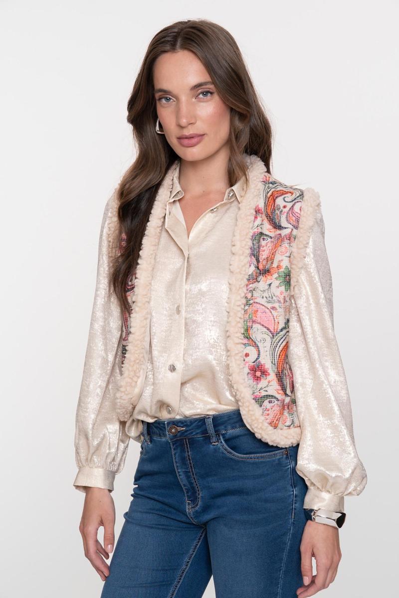 Geisha Blouse 53868-14 Zilver 4