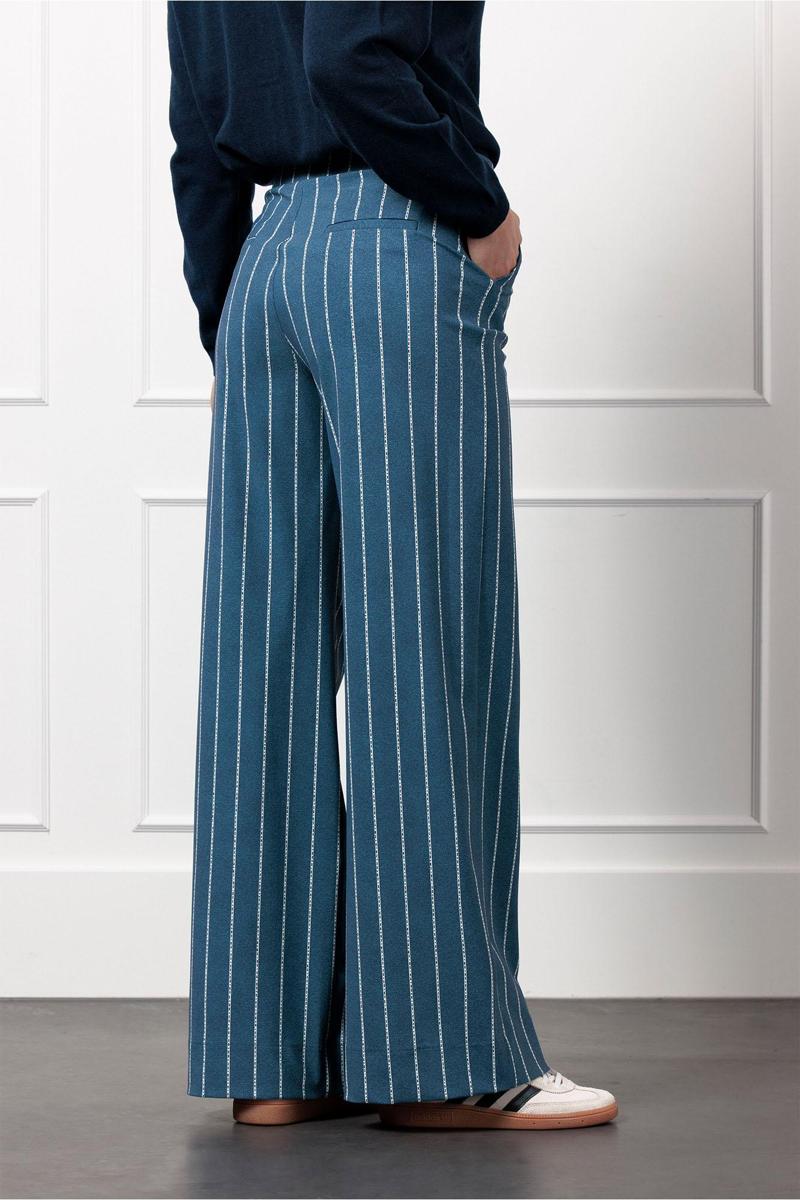 Studio Anneloes Studio Anneloes Pantalon Lexie pinstripe t Blauw 3