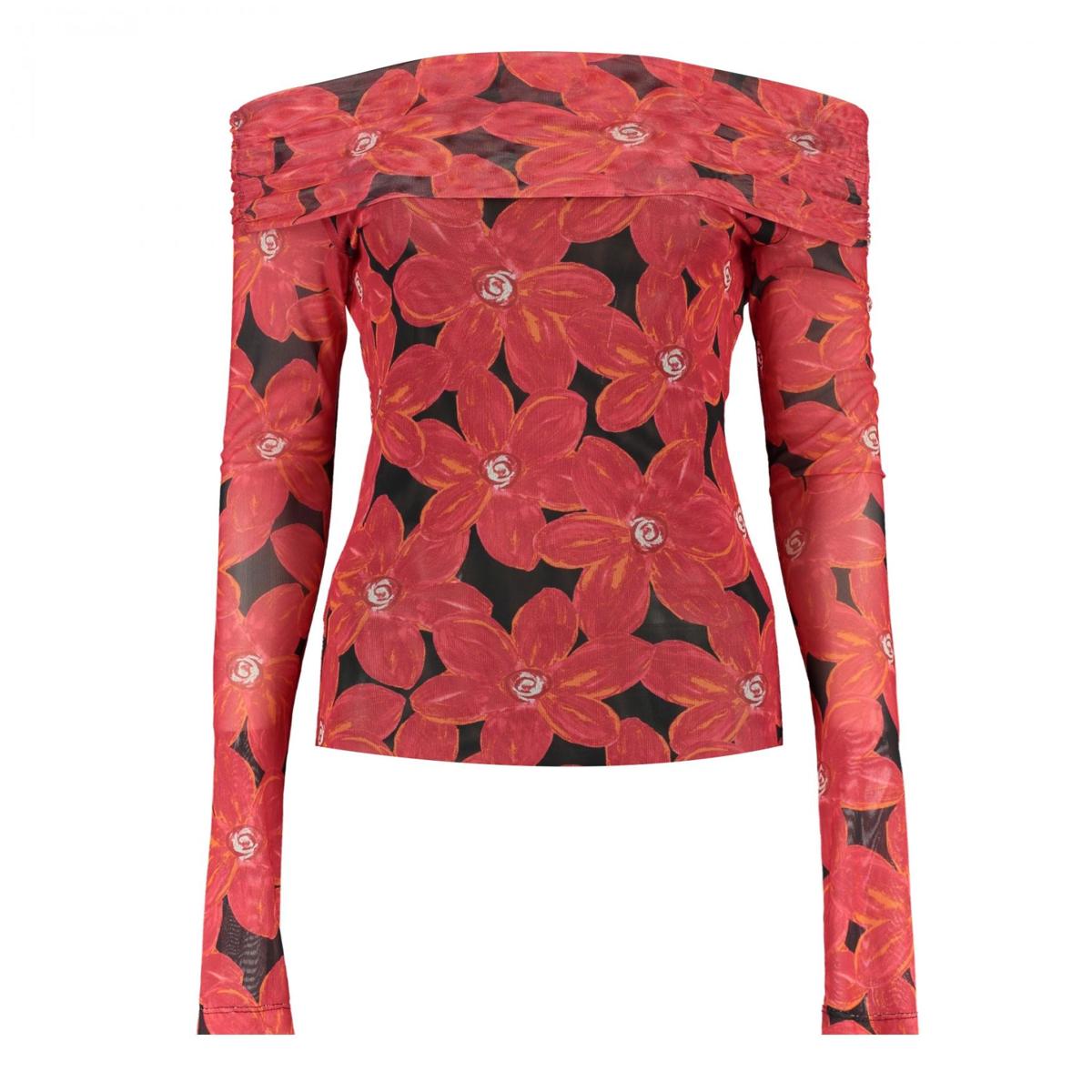 Harper & Yve Harper & Yve T-Shirt SS25J501 Rood 2