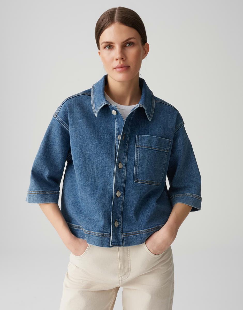 OPUS Blouse Femse Blauw 1