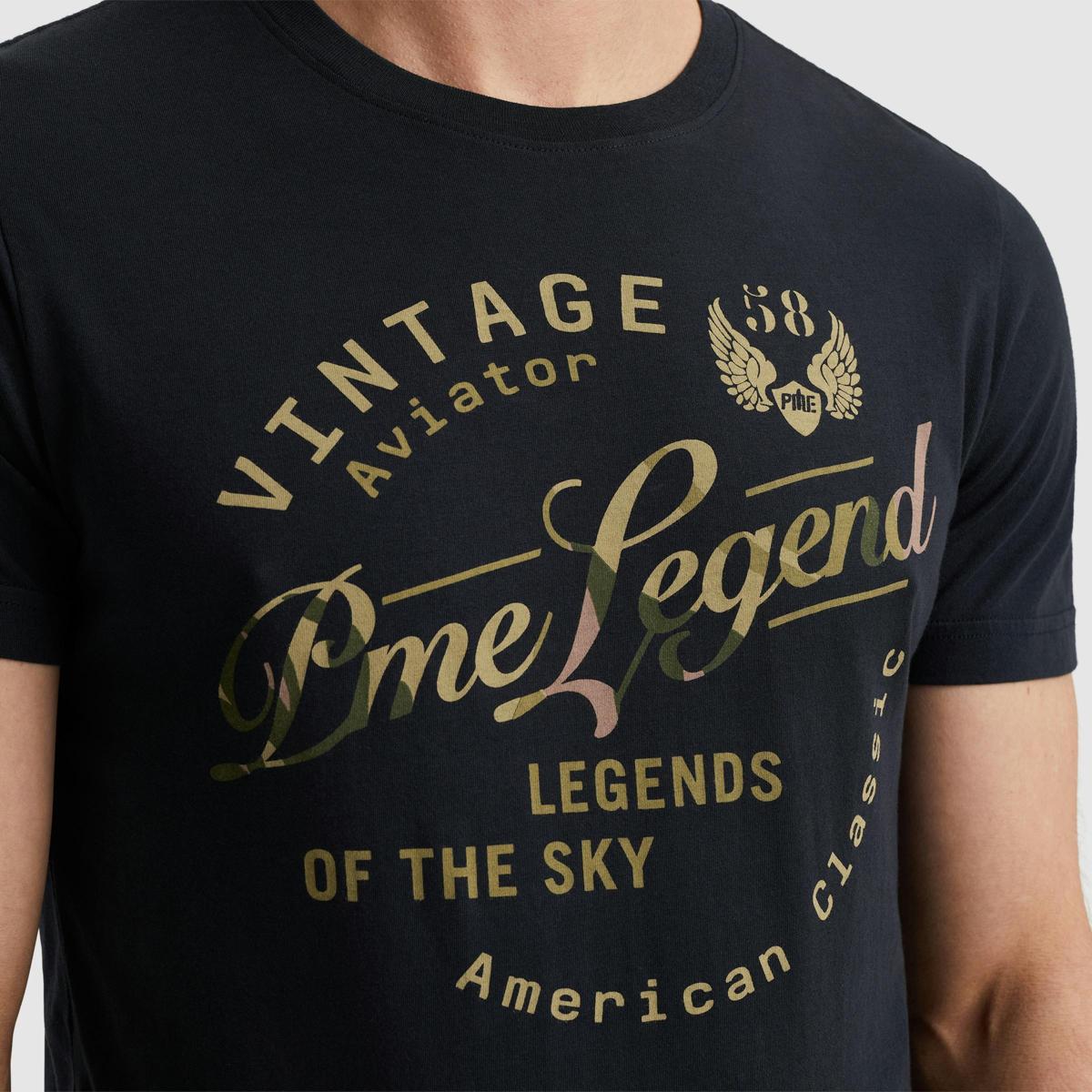 PME Legend PME Legend T-Shirt PTSS2504596 Blauw 5