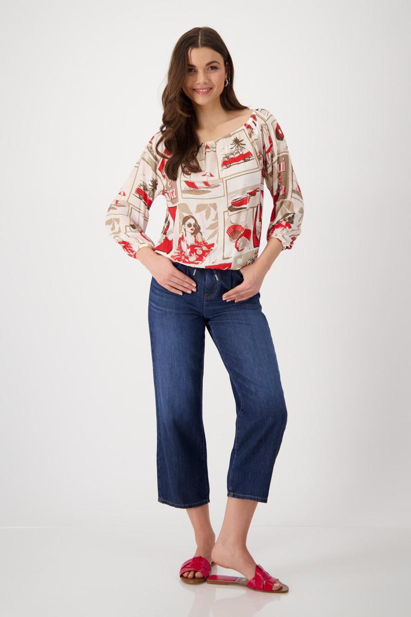 Monari Monari Blouse 409694 Rood 3
