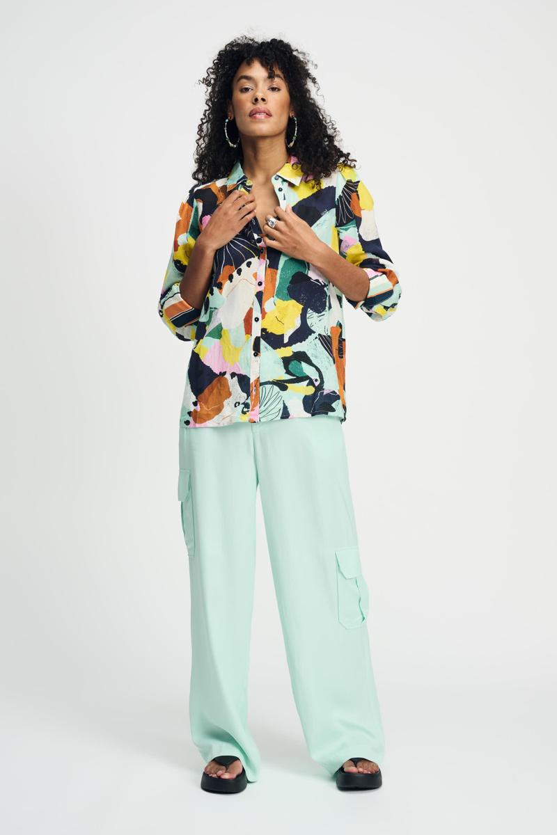 POM Amsterdam POM Amsterdam Blouse SP9142 Groen 3