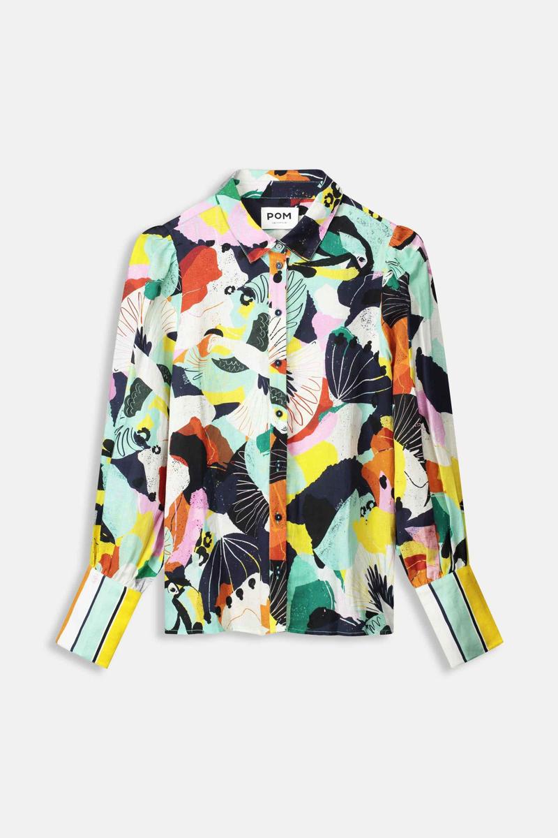 POM Amsterdam POM Amsterdam Blouse SP9142 Groen 4