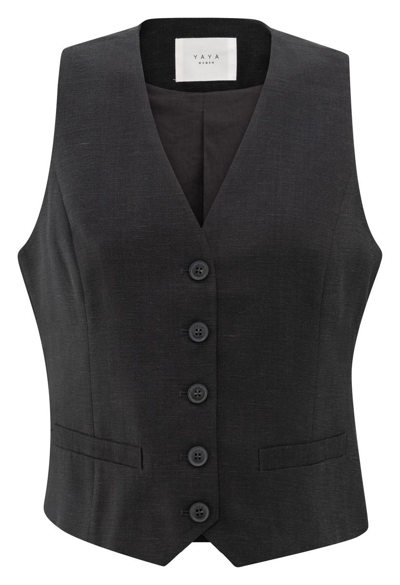 YAYA Gilet 01-521002-505 Zwart 2