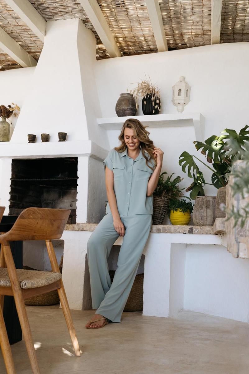 &Co Woman &Co Woman Pantalon PA366 Blauw 5