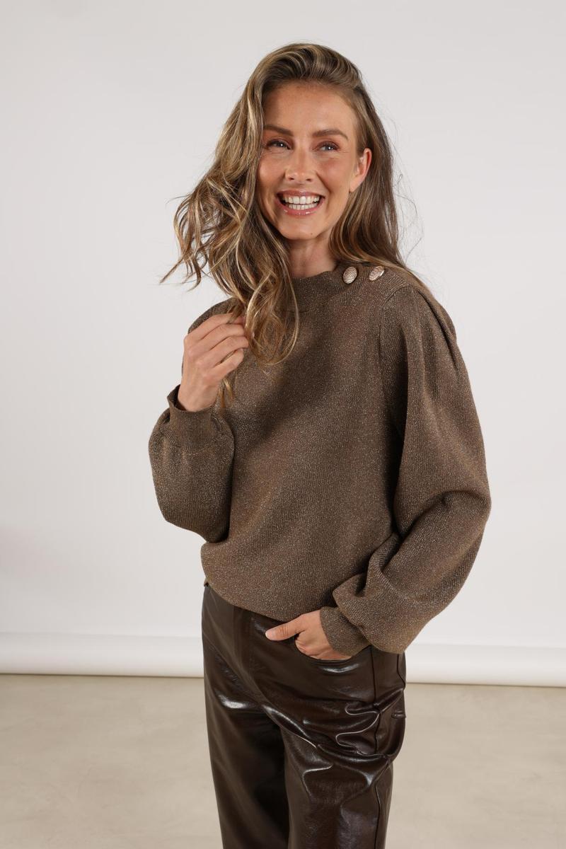 NUKUS Trui NKF03026 Taupe 5