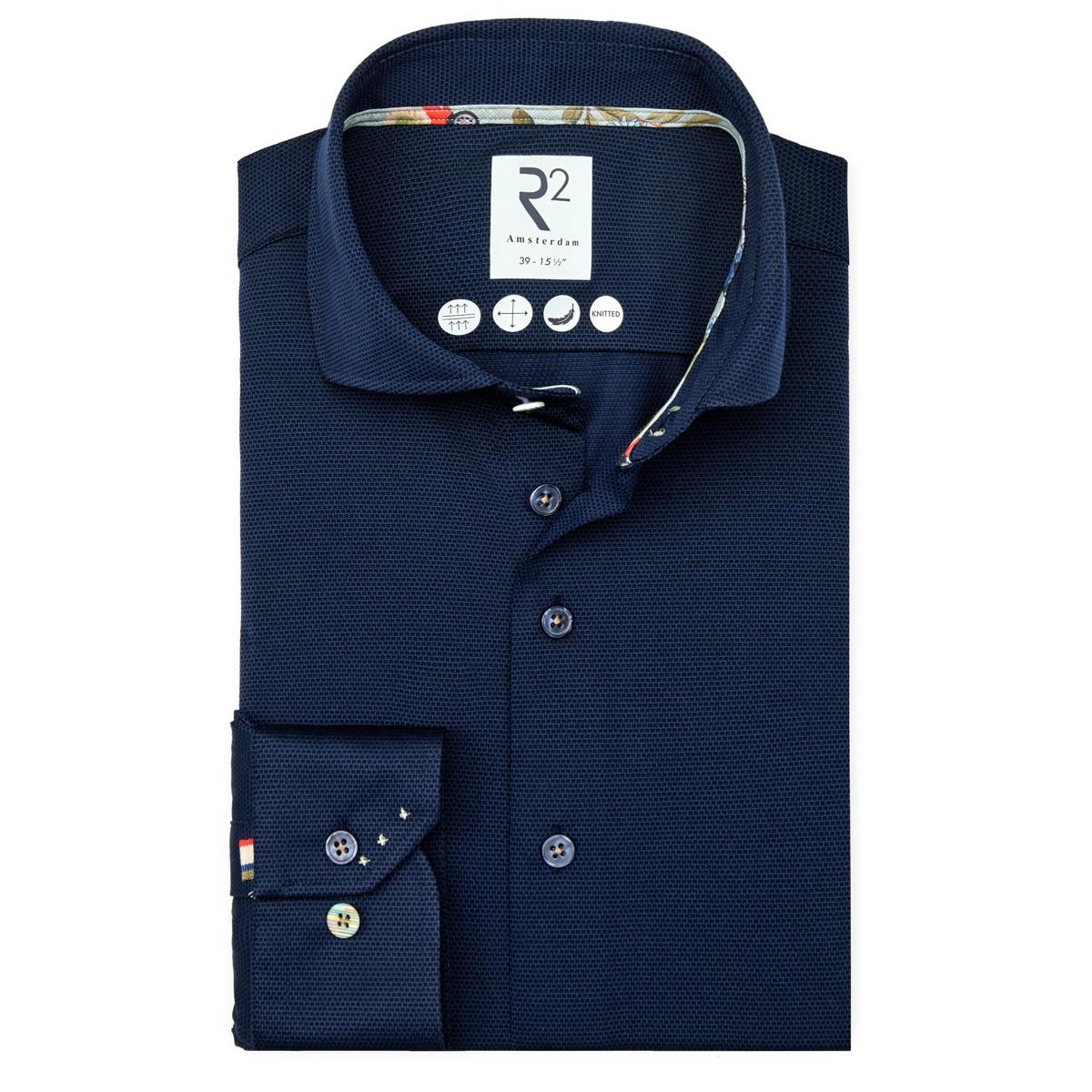 R2 Amsterdam R2 Amsterdam Overhemd 128.WSP.001 Blauw 1