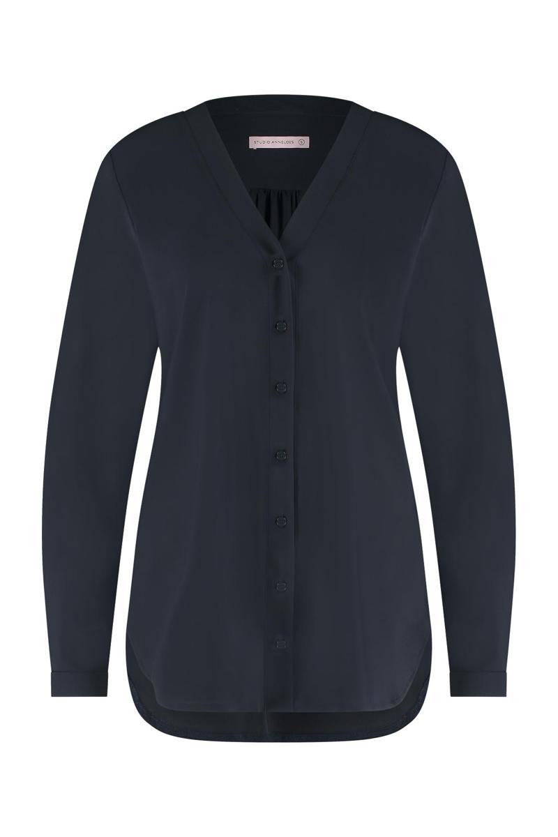 Studio Anneloes Studio Anneloes Blouse Evi Blauw 2