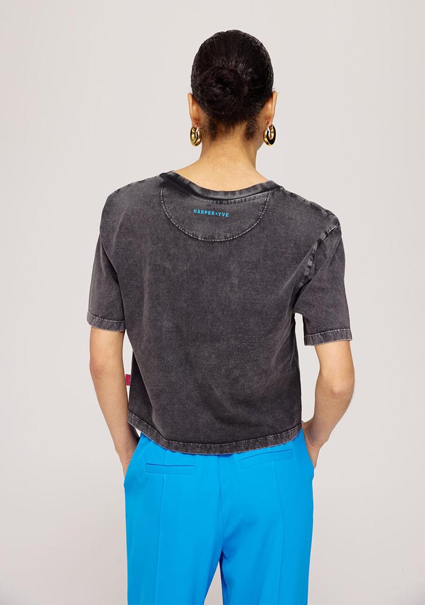 Harper & Yve Harper & Yve T-Shirt SS25Y305 Zwart 3