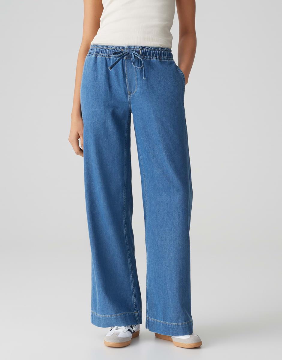 OPUS OPUS Jeans Miva Palazzo French Blauw 1