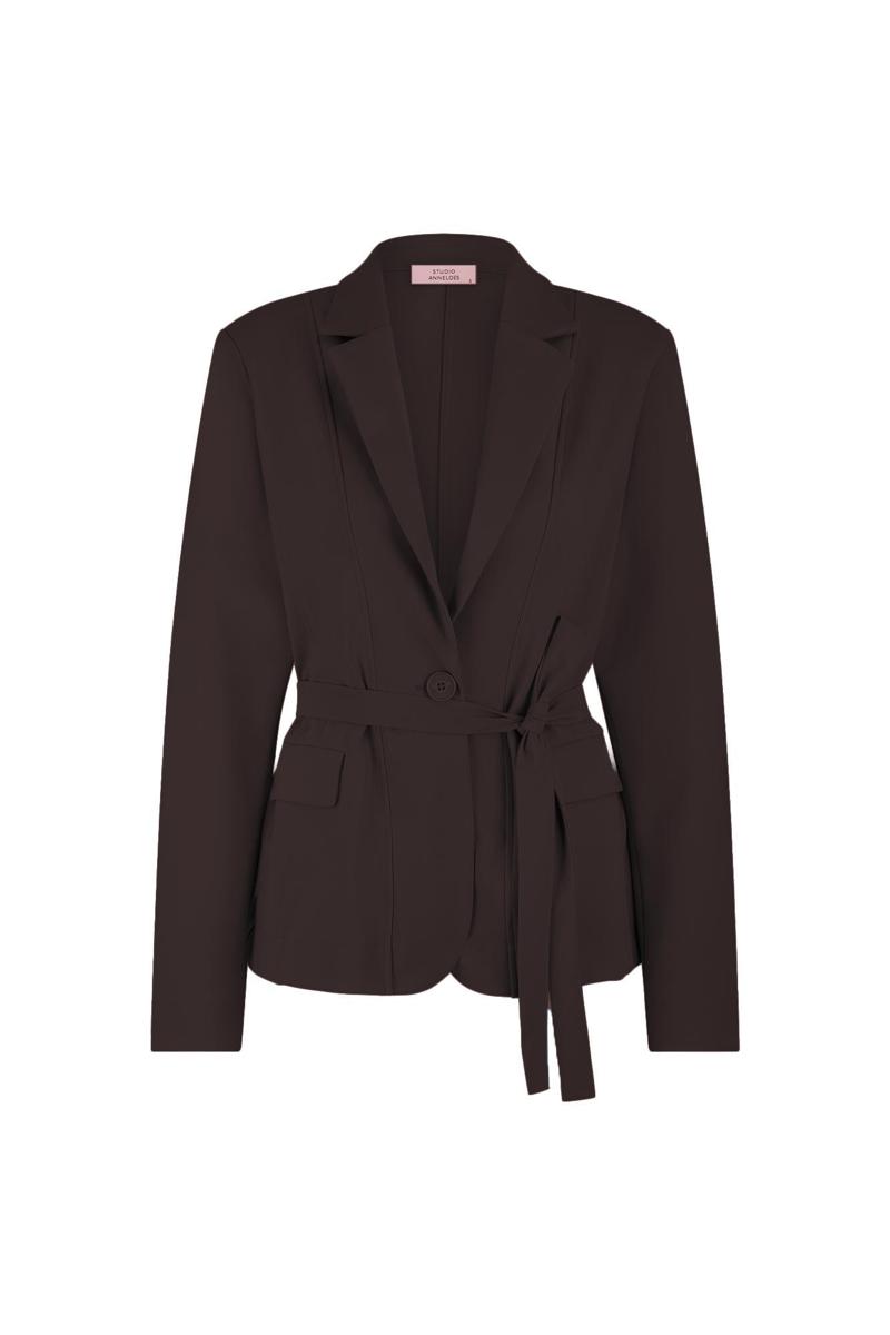 Studio Anneloes Blazer Shiloh bonded bla Bruin 1