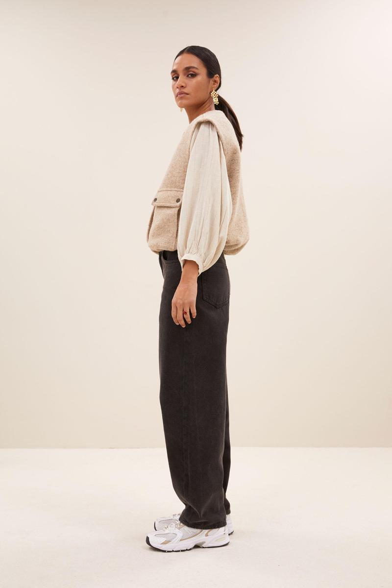 By-Bar Gilet Maggie Sleeveless Beige 4