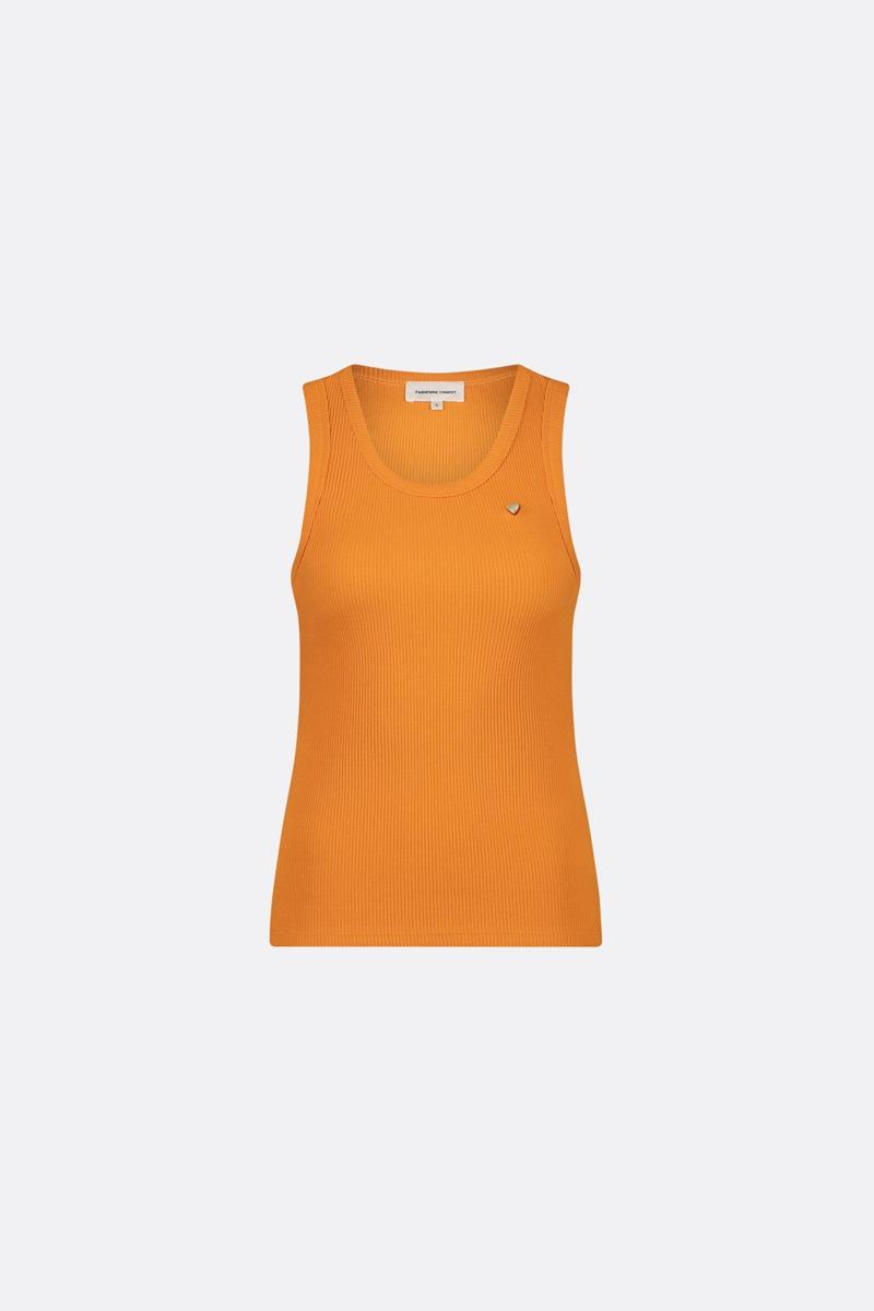 Fabienne Chapot Fabienne Chapot Top Tanja Jersey Tank Oranje 1