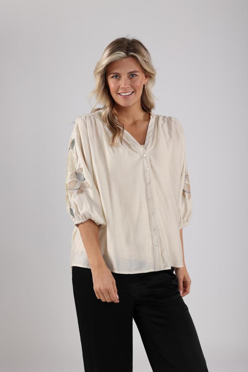 NUKUS NUKUS Blouse NKS02097 Wolwit 3