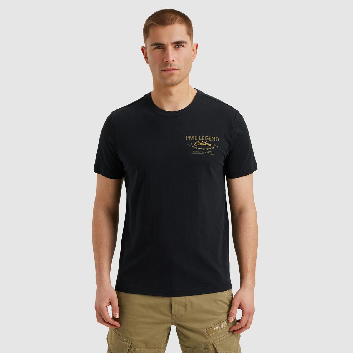 PME Legend PME Legend T-Shirt PTSS2504589 Blauw 4