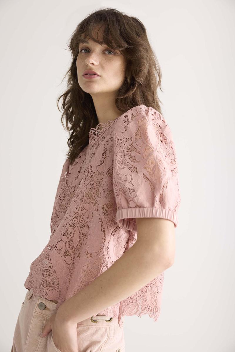 Summum Summum Blouse 2s3255-12182 Roze 4