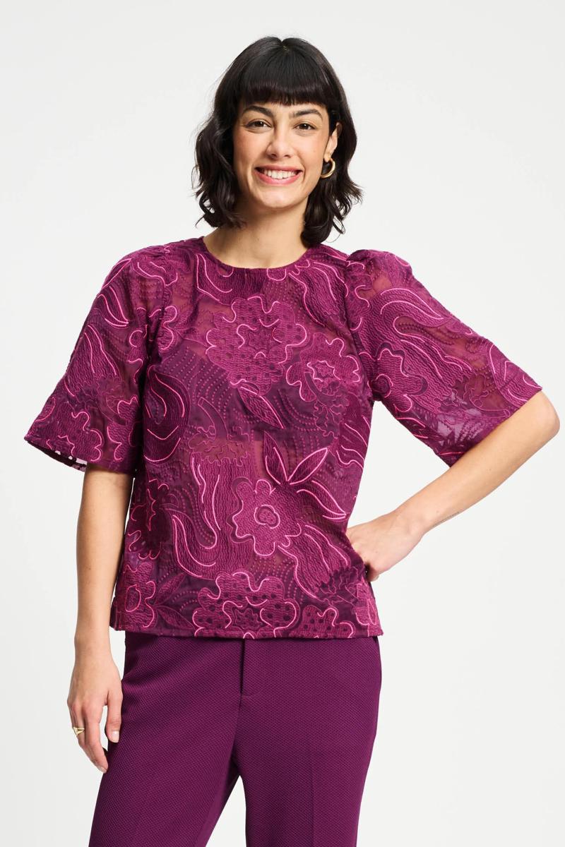POM Amsterdam Blouse SP9337 Paars 3