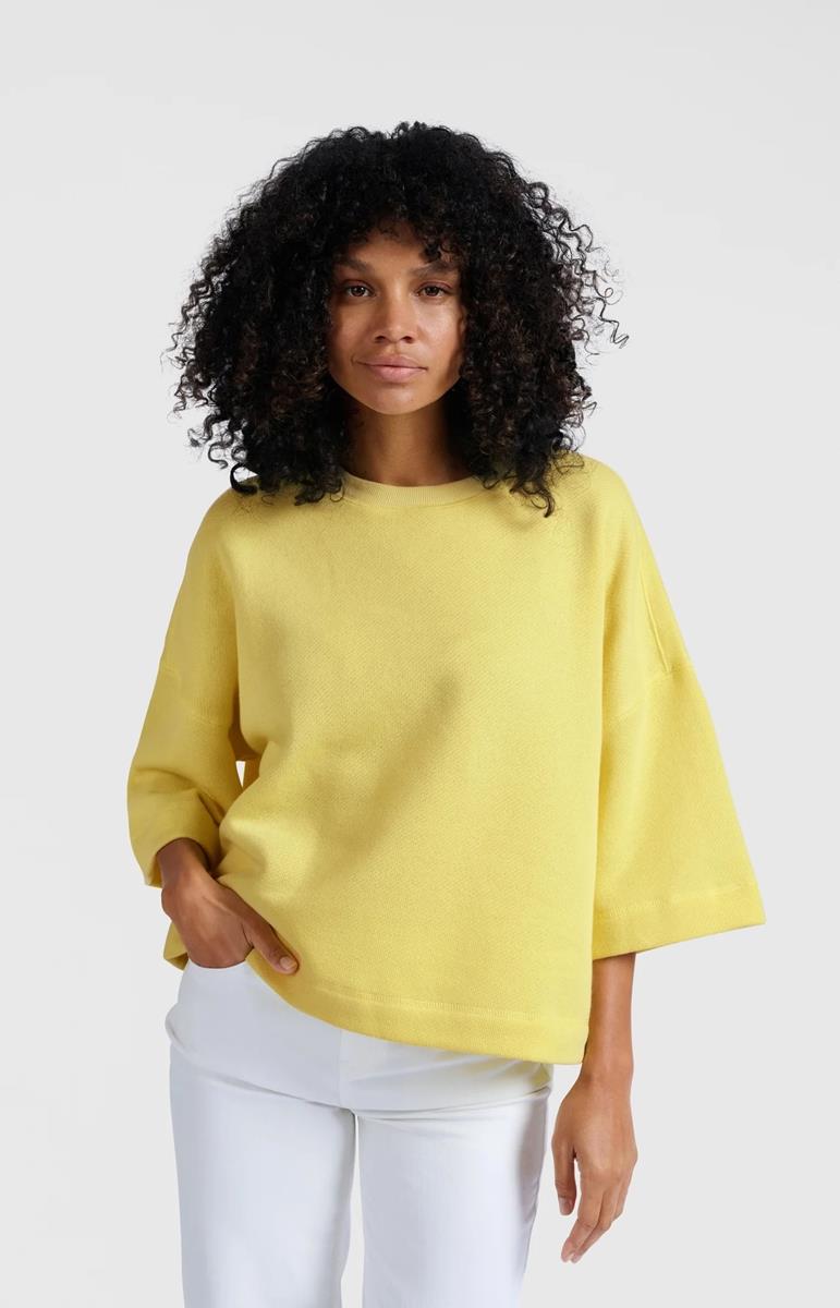 YAYA Sweater 01-109087-504 Geel  1