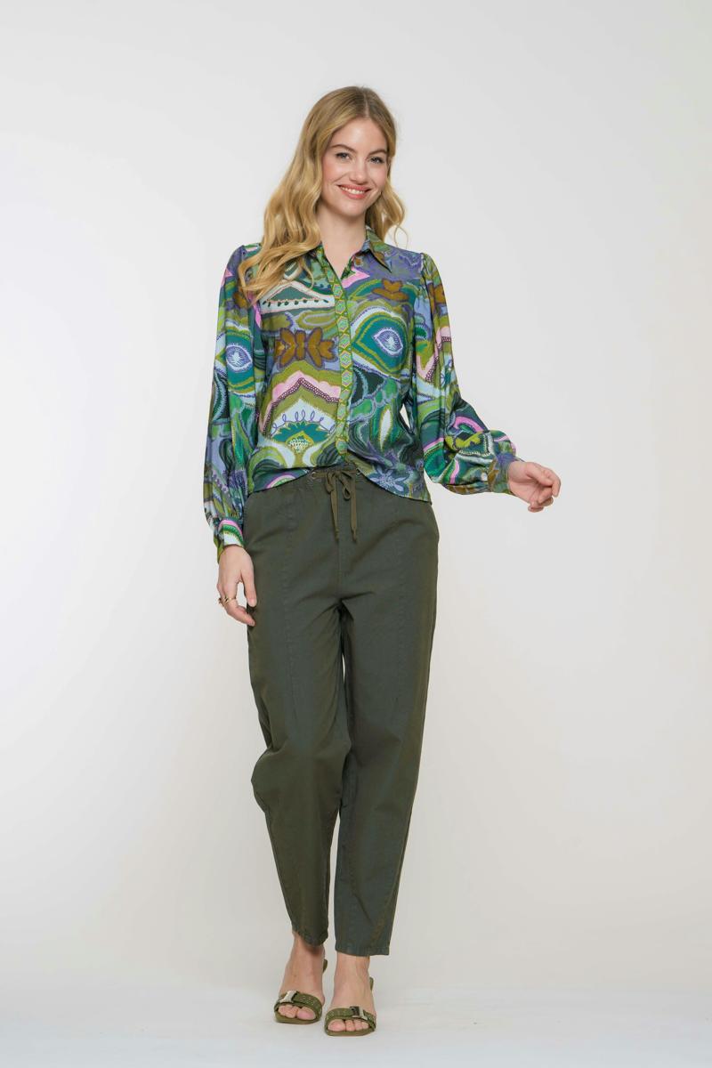 Geisha Geisha Blouse 53227-20 Groen 5