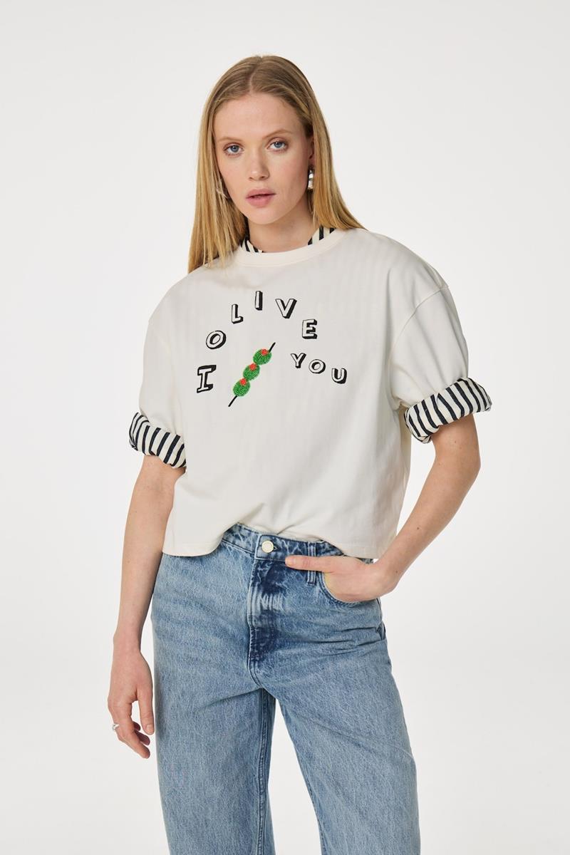 Fabienne Chapot T-Shirt Benja Off-White 1