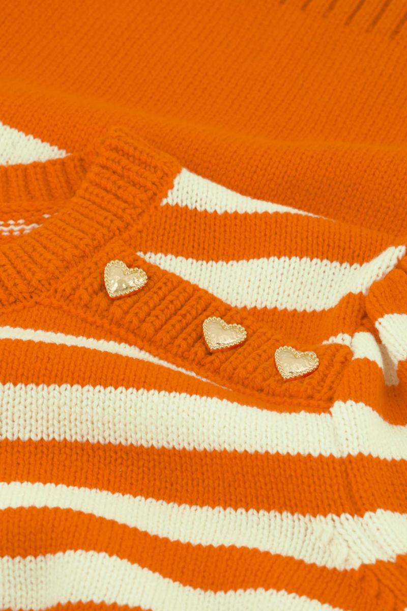 Fabienne Chapot Fabienne Chapot Gebreide Stine Pullover Oranje 2