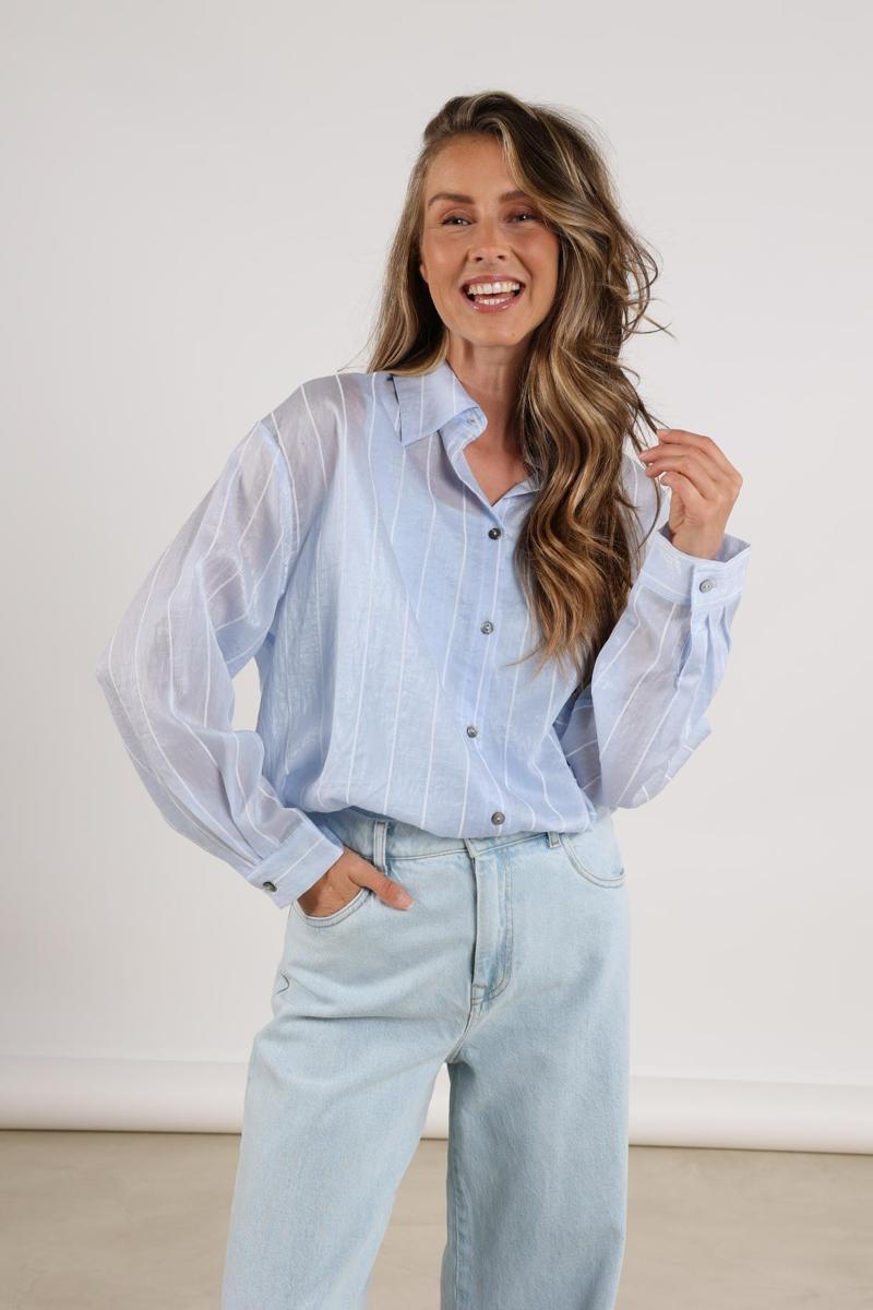 NUKUS Blouse NKF02011 Blauw 1