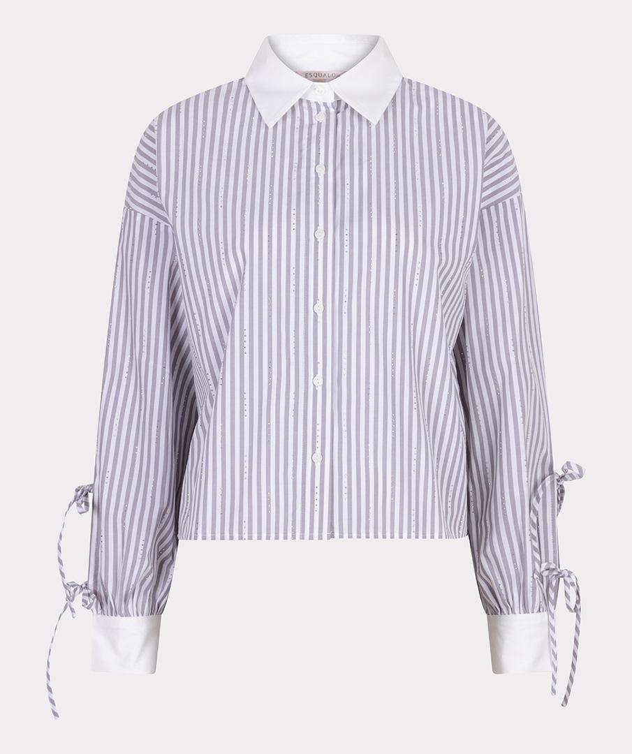 EsQualo Blouse F25.14520 Grijs 1