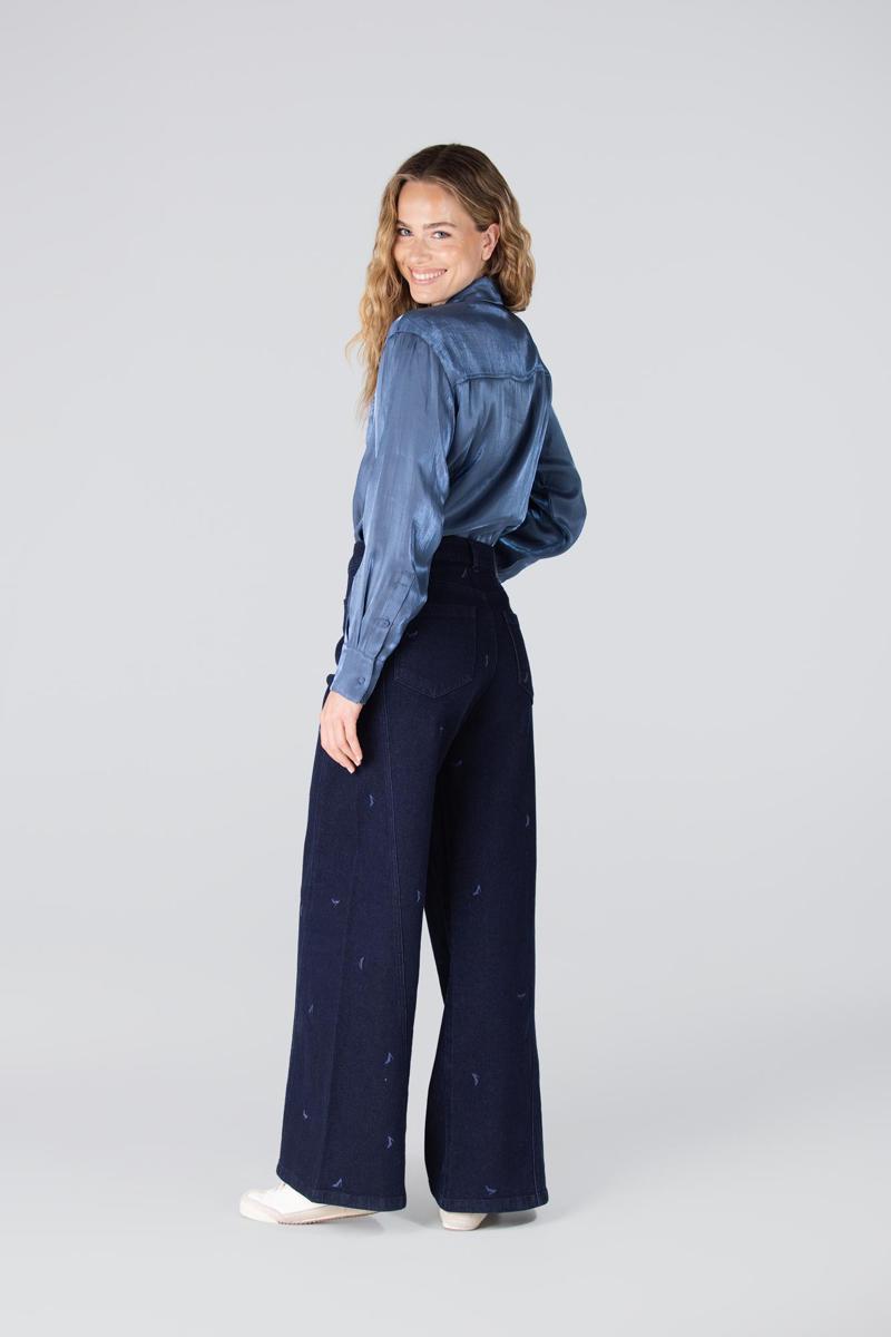 Jansen Amsterdam Blouse BISA W25 Blauw 3