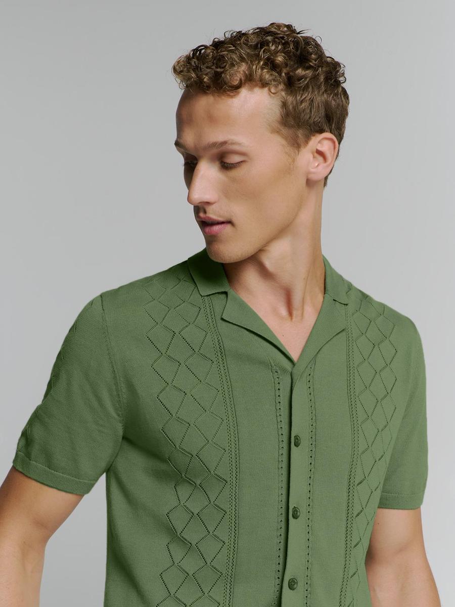No Excess No Excess Overhemd 27210349 Groen 3