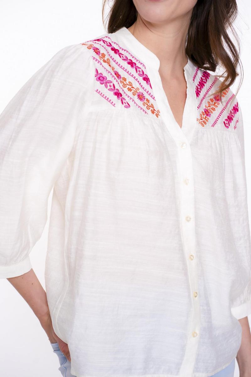 Geisha Geisha Blouse 53401-14 Off-White 4