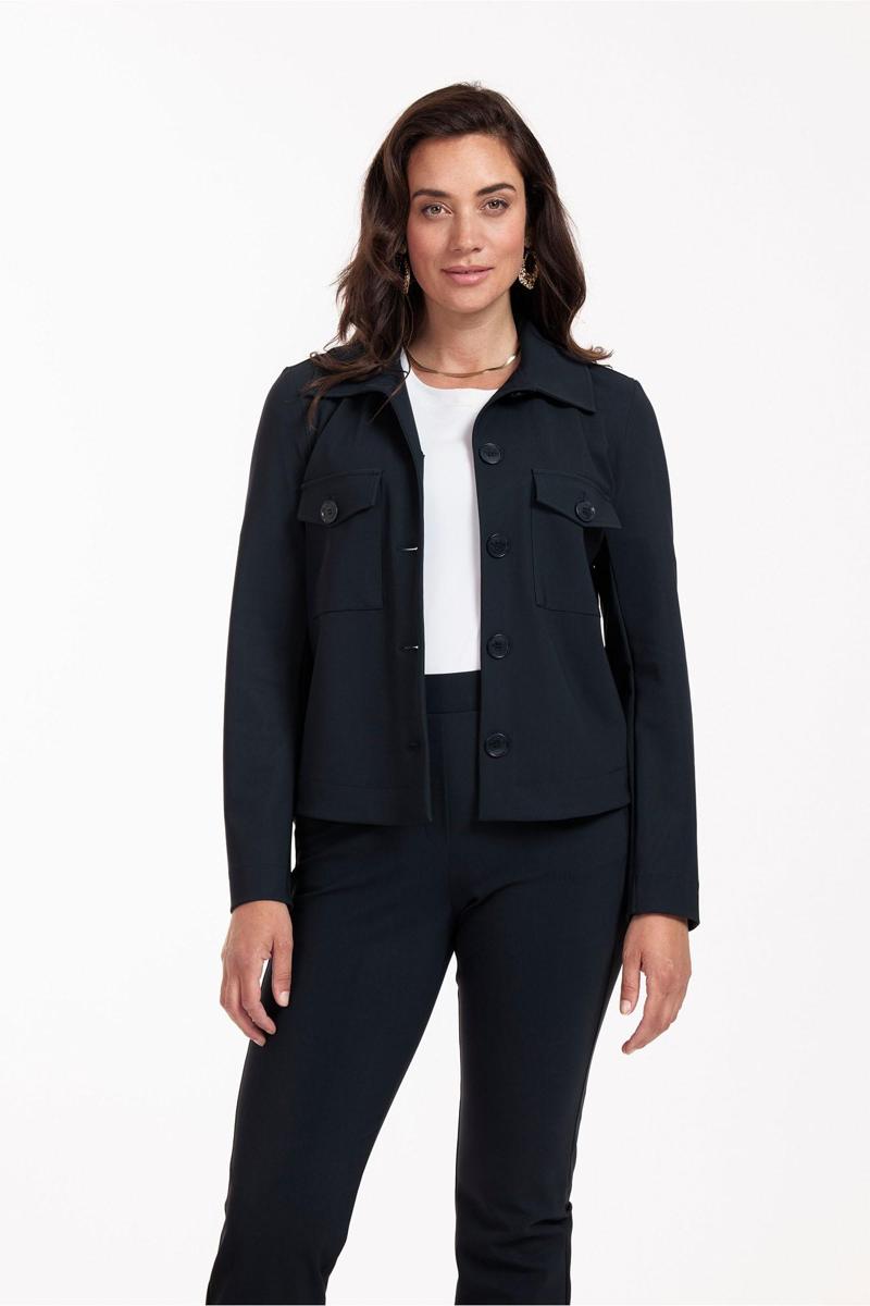 Studio Anneloes Studio Anneloes Blazer Claire bonded jac Blauw 4