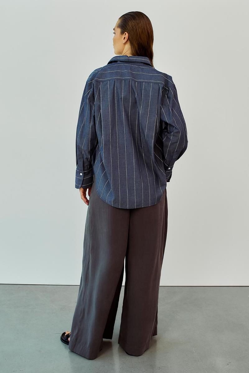 WithBlack Blouse Noa Blauw 3