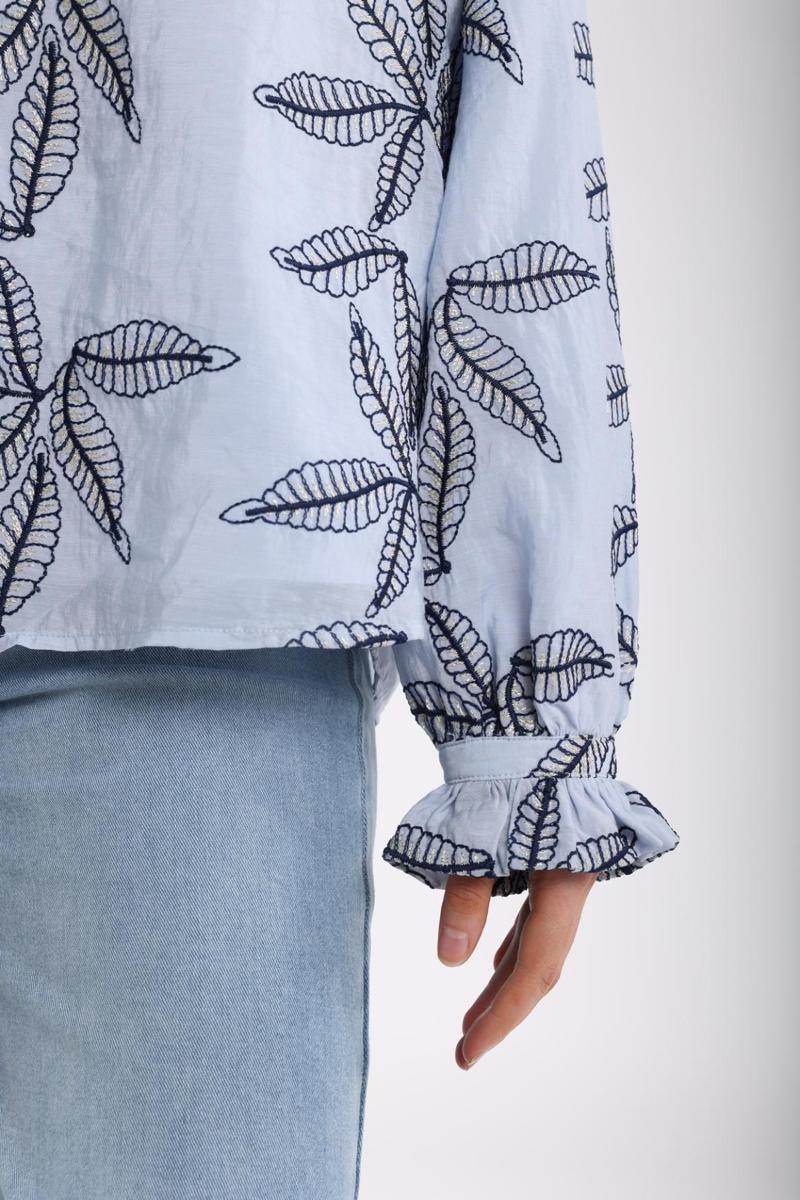 NUKUS NUKUS Blouse NKS02074 Blauw 5