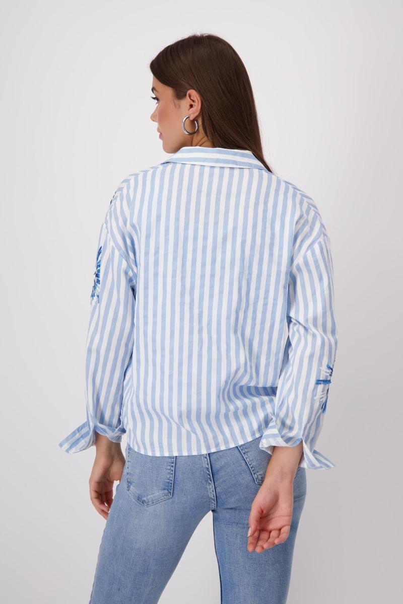 Monari Monari Blouse 409145 Blauw 5