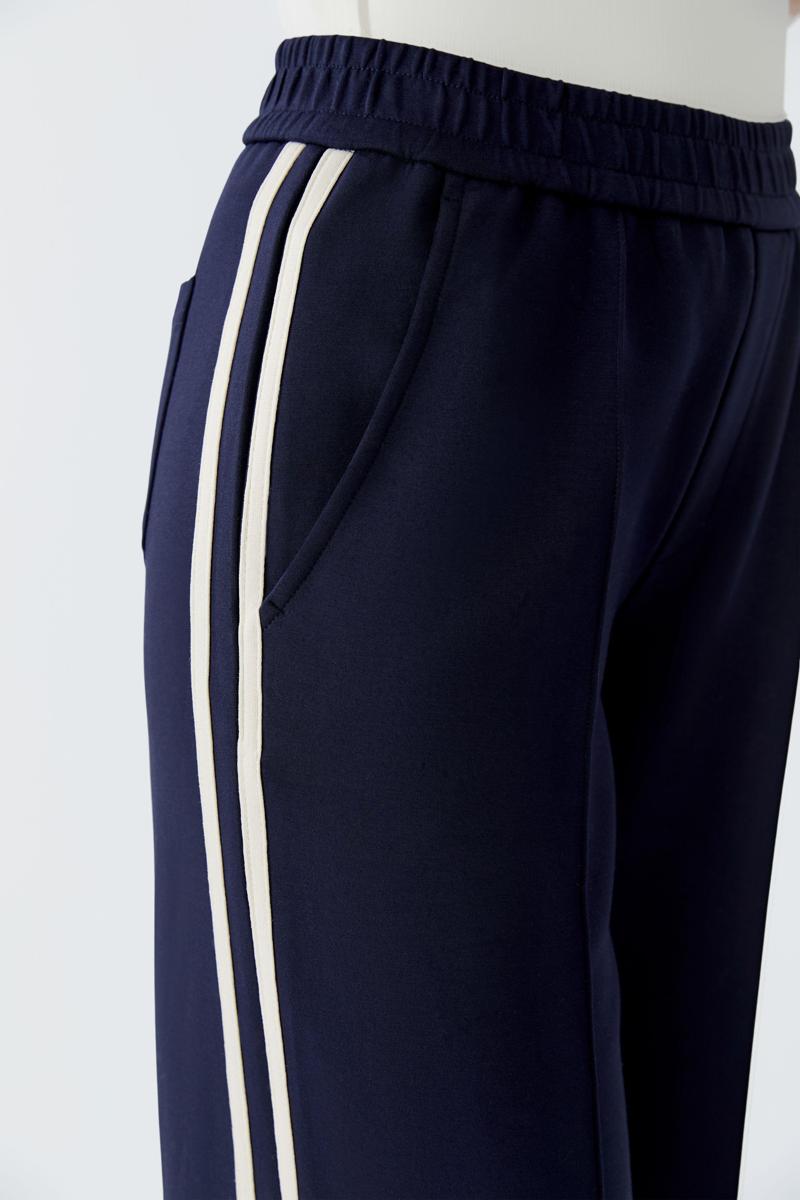 Oui Pantalon 0094118 Blauw 4