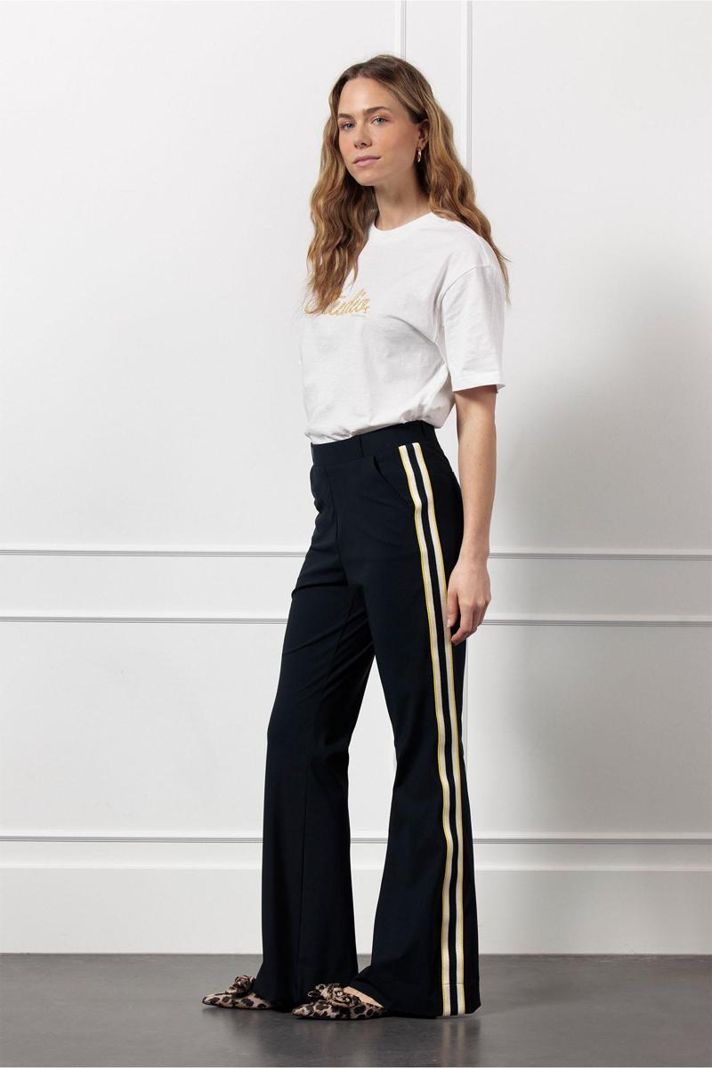 Studio Anneloes Studio Anneloes Pantalon Nola tape flair t Blauw 5