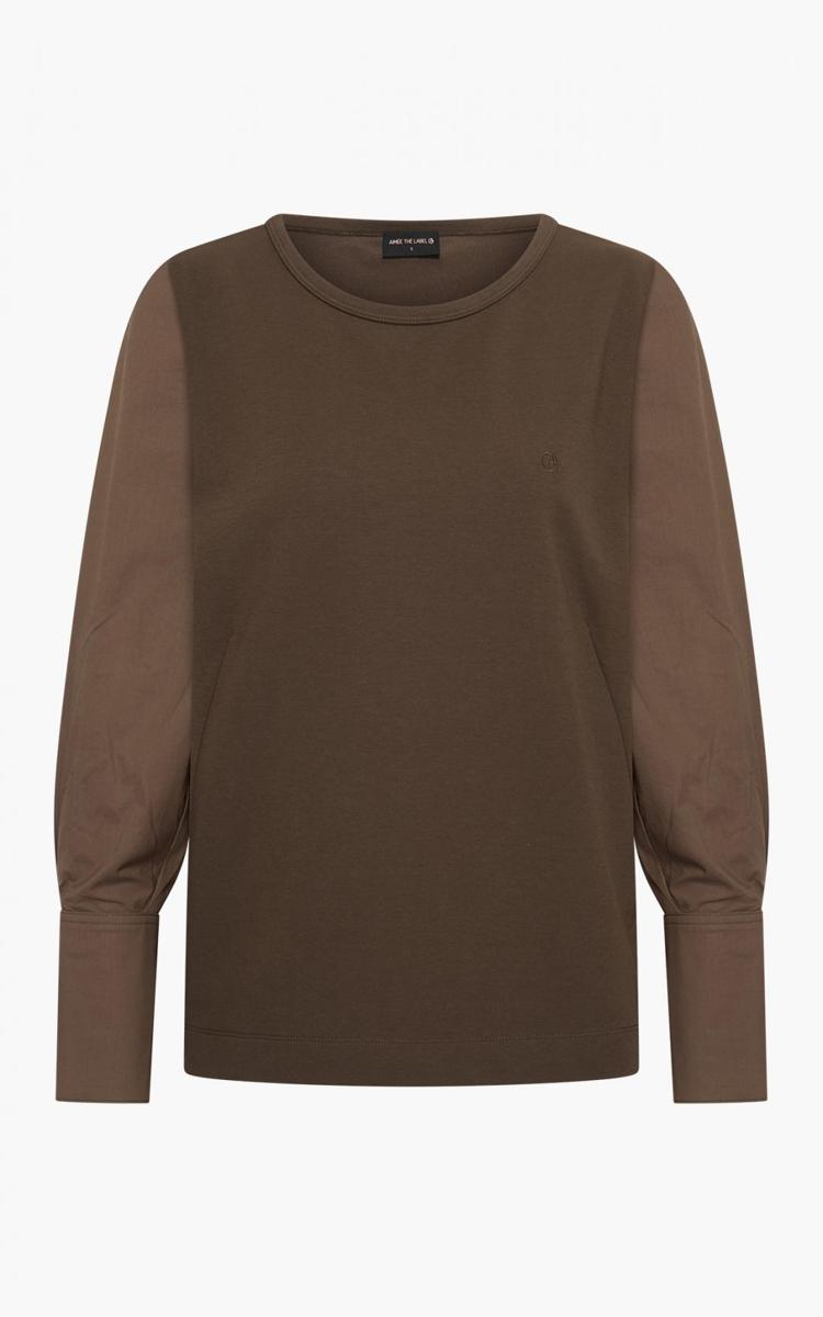 Aimée the Label T-Shirt Hayes Bruin 2