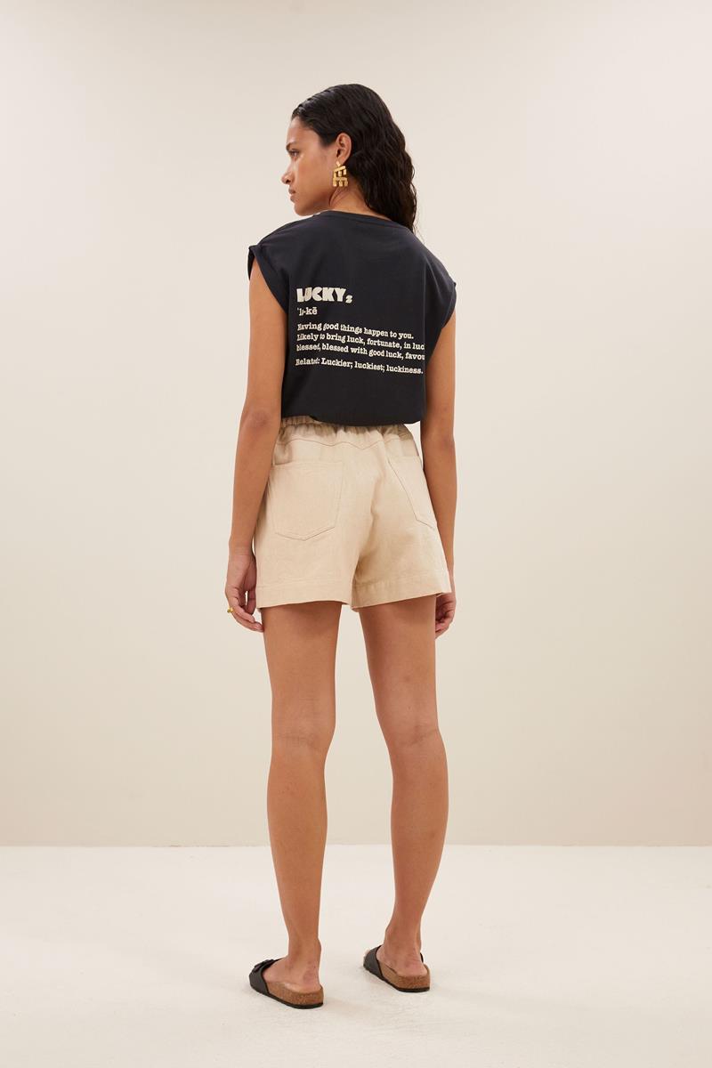 By-Bar By-Bar T-Shirt Thelma Dictionary Grijs 3